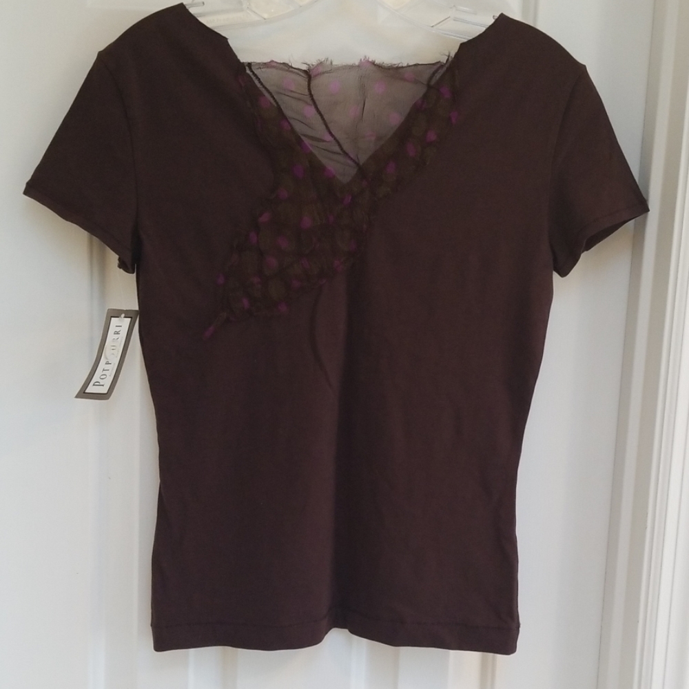 Gazebo Brown Shirt Size 2 NWT